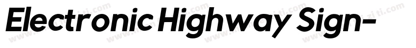 Electronic Highway Sign字体转换
